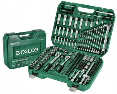 Набір торцевих та накидних ключів Stalco, 219 предметів S-54005