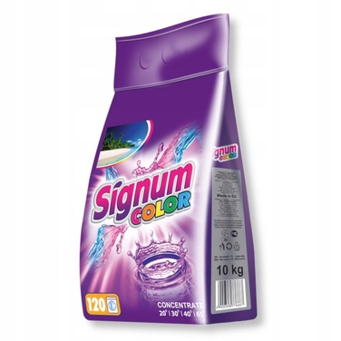 Концентрований пральний порошок Signum Clovin для кольорових речей, 10 кг (120 прань)
