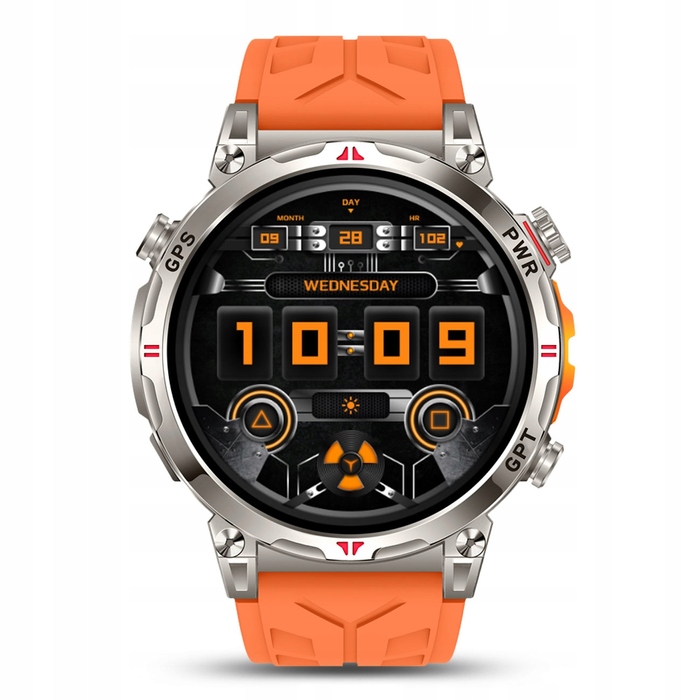 Смарт-годинник JG Smart JGR-93 з GPS, сріблястий