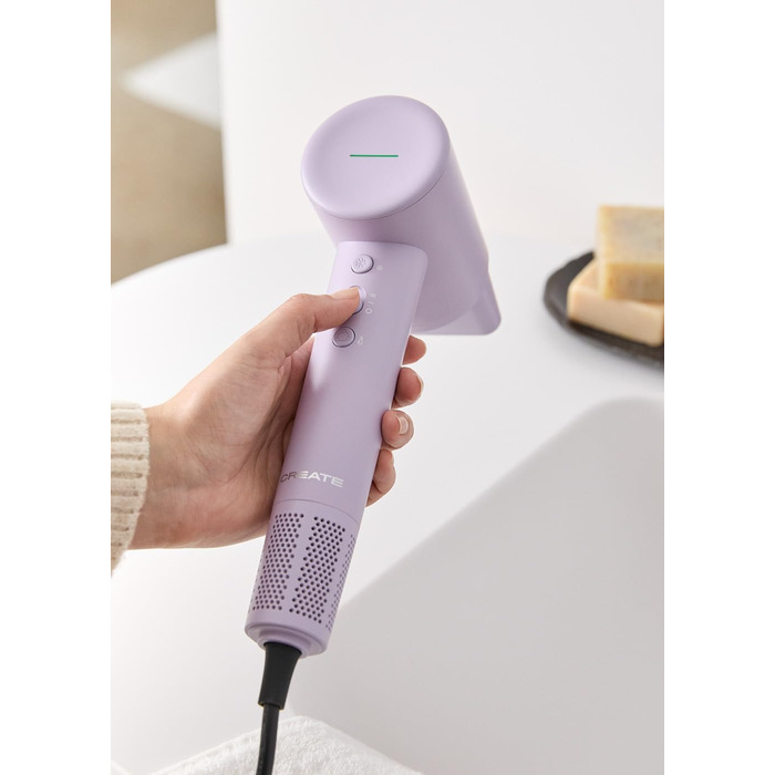 Іонізатор для волосся CREATE ION STYLER Violett: сушка та укладка без пуху, 1800W