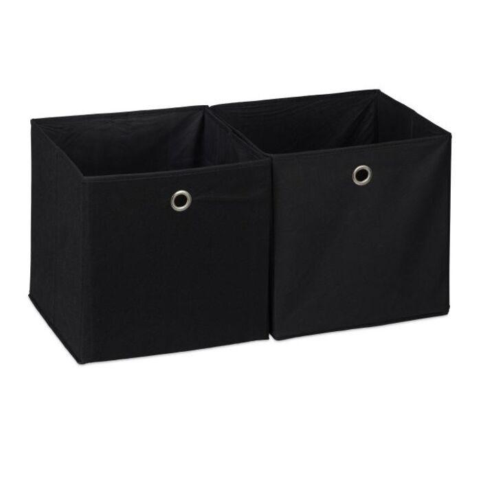 Relaxdays Fabric Storage Boxes - Set of 2