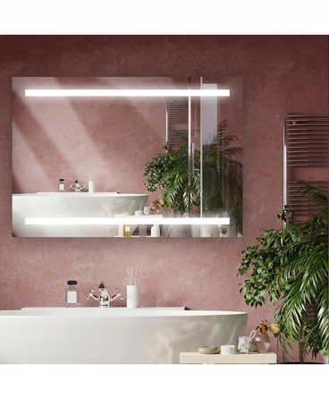 LED-дзеркало у ванну кімнату 80x60 з сенсорним вимикачем