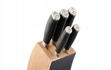 Набір ножів у підставці Gerlach Deco Black, 5 предметів