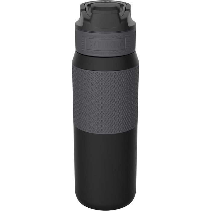 Kambukka Stainless Steel Water Bottle - Insulated Thermos with Snapclean Technology - Dishwasher Safe Lid, Comfortable Grip, 750ml, Nightfall 3.0