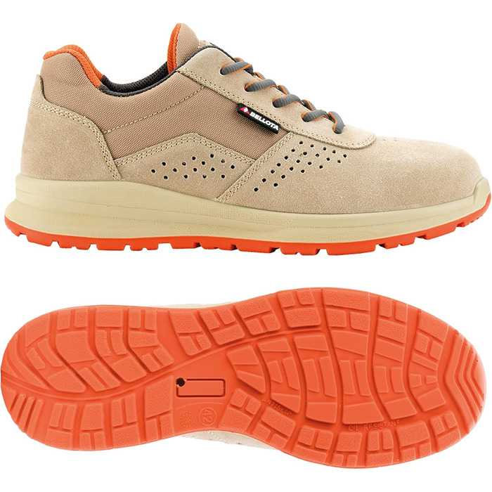 Черевики безпеки Bellota Flex Dust S1P для жінок та чоловіків, індустріальні, бежеві, 42 EU