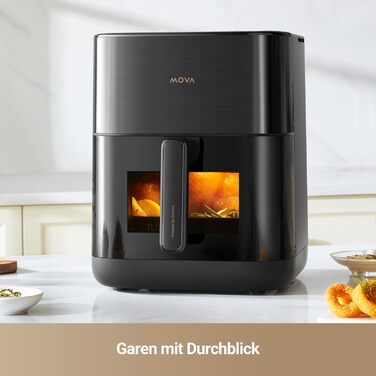 Фритюрниця аерофрі Mova AeroChef FD10 Pro, 6 літрів, з металевим корпусом