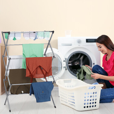 Relaxdays Folding and Extendable Clothes Rack