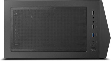 Комп'ютерний корпус INFINITITY ZETA NOX COOLBAY RX - NXCBAYRX, ATX/Micro ATX, USB 3.0, металева сітка, підтримка 3 вентиляторів, 4 HDD, відеокарта до 370 мм, чорний