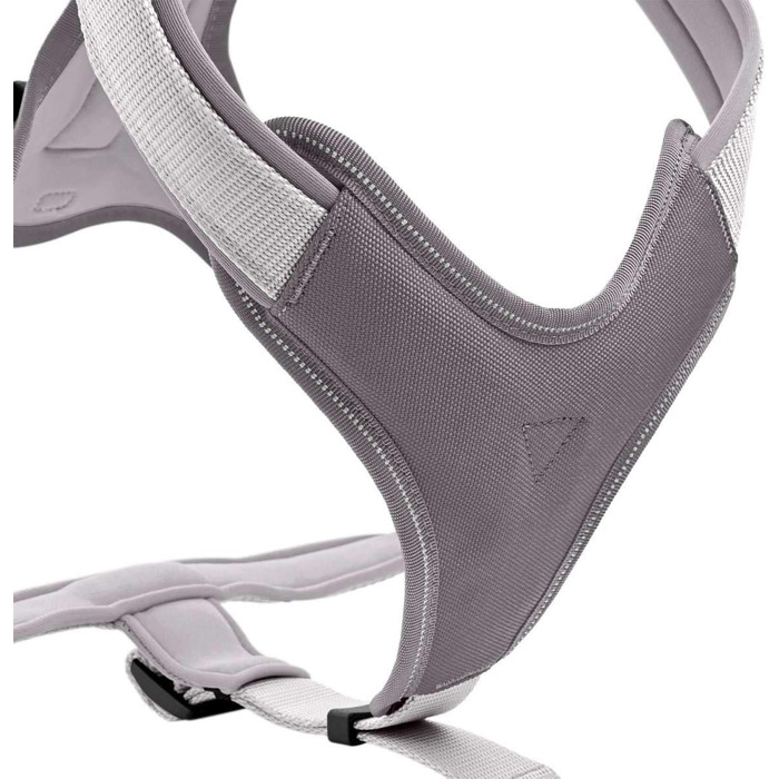 Нашийник для собак HUNTER Neopren, сірий, міцний нейлон, з м'яким неопреном, світловідбиваючий 3M Scotchlite, комфортний, розмір S