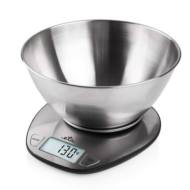 Кухонні ваги Dori з нержавіючої сталі - цифрові, LCD дисплей, програма для вимірювання молока та води, 5 кг