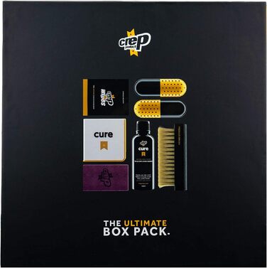 Crep Protect Box-Pack – Premium Sneaker Cleaning Kit with 6 x Sneaker Cleaning Wipes, 2 x Eraser Putty, Eraser, Cleaning Solution, Microfiber Cloth, and Brush 100 ml
