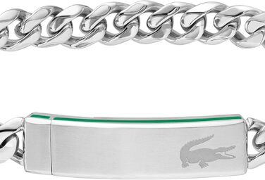 Браслет Lacoste BASELINE чоловічий срібний або чорний - стильний аксесуар