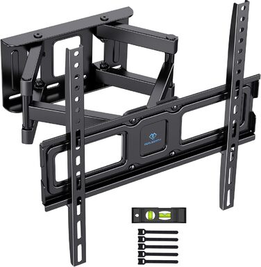 PERLESMITH Adjustable Tilt & Swivel TV Wall Mount for 26-70 inch Flat & Curved TVs/Monitors (up to 45kg, VESA 400x400mm)