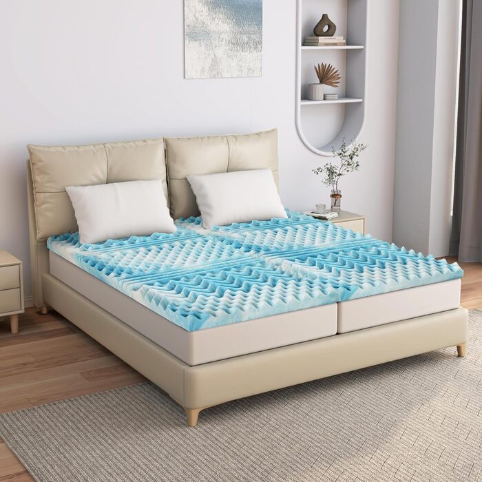 Топер для матраца EGO HOME 140x200 см, 5 см, 7 зон, піна, CertiPUR, для ліжка та дивану
