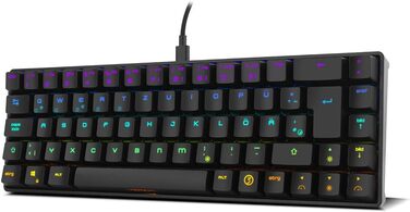 Ozone Gaming Gear Double TAP: Клавіатура та миша для геймінгу, напівмеханічна з RGB, сенсор Avago, 4000 DPI, USB
