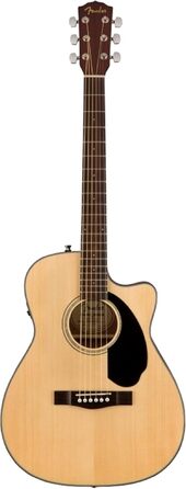 Акустична гітара Fender CC-60SCE з електроакустичним підсиленням, натуральний колір, з безкоштовним доступом до Fender Play