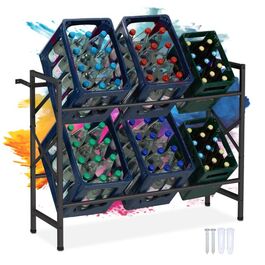 6-Bottle Drinks Crate Organizer Rack