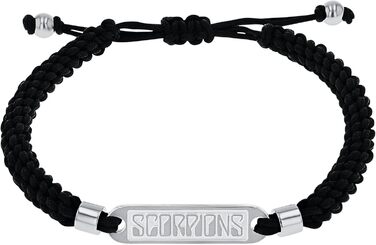 Браслет Amor x Scorpions з нержавіючої сталі/нейлону, унісекс, для жінок та чоловіків, прикраса для руки, у подарунковій коробочці (ПЛАКЕТКА SCORPIONS)