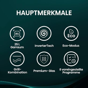 Мікрохвильова піч Hisense H20MOBS4HI 25 л з InverterTech, керамічним покриттям та цифровим керуванням