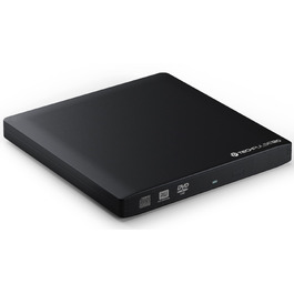 Зовнішній USB 3.0 DVD/CD привід techPulse120, портативний Slim DVD-RW/CD-RW накопичувач для ноутбука, ПК та Ultrabook, сірий (алюміній)