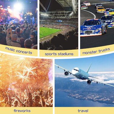 Дитячий захист вух: шумопоглинаючі навушники для дітей з аутизмом, ідеальні для феєрверків та концертів, SNR 28 dB, 3100-6