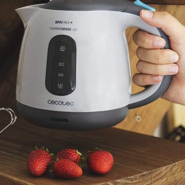 Електричний чайник Cecotec ThermoSense 120 .1 л, бездротовий, з базою 360°, фільтр від накипу