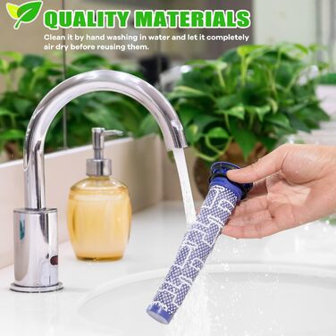 Фільтр для пилососа Dyson V7 V8: комплект заміни, 2 шт. (V8(1+1))