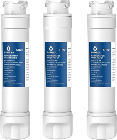 Refrigerator Water Filters, compatible with Frigidaire EPTWFU01, EWF02, Pure Source Ultra II, 3-pack