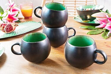 Набір чашок для еспресо Sänger Palm Beach (8 шт.) з блюдцями, 80 мл, кераміка, сучасний дизайн, PREMIUM COLLECTION