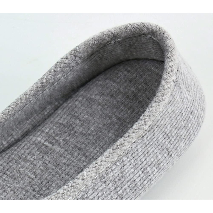 Жіночі та дівчачі балетки-халапи з бантиком, теплі та зручні домашні тапочки для дому, офісу, спальні. Розмір 39/40 EU, сірий колір.