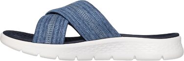 Сандалі жіночі Skechers Go Walk Flex Impressed Navy текстиль 40 EU