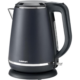 Cuisinart Kettle | Rapid-boiling, cordless kettle, 3kW | Gray, stainless steel, matte finish | 1.5L capacity | Part of coordinated kettle and toaster sets 1.5L pitcher Gray