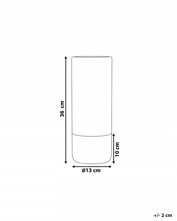 Керамічна ваза Beliani, 13 x 36 см