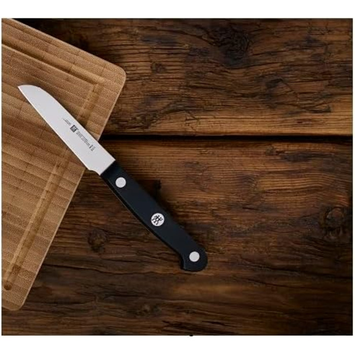 Ніж для овочів ZWILLING Gourmet, 8 см, нержавіюча сталь, ергономічна пластикова ручка, чорний, вироблено в Німеччині