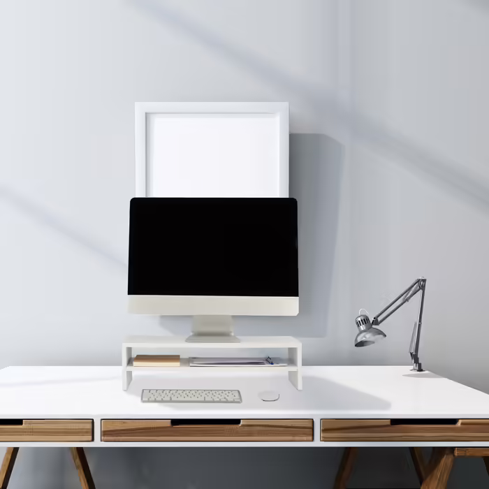 Relaxdays Monitor Stand with Extra Shelf