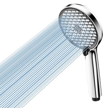 Фільтр для душу Cobbe, душова лійка з шлангом, високий тиск, 6 режимів, економія води, фільтр від накипу, для жорсткої води, хлору, чорний