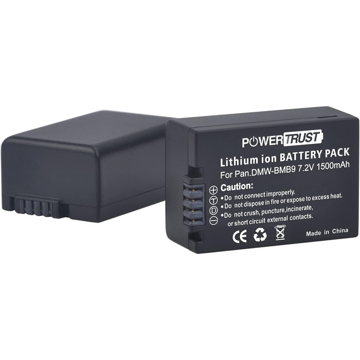 Акумулятор Panasonic DMW-BMB9E + Зарядний пристрій для Lumix FZ82, FZ83, FZ100, FZ45, FZ150, FZ72, FZ62, FZ48