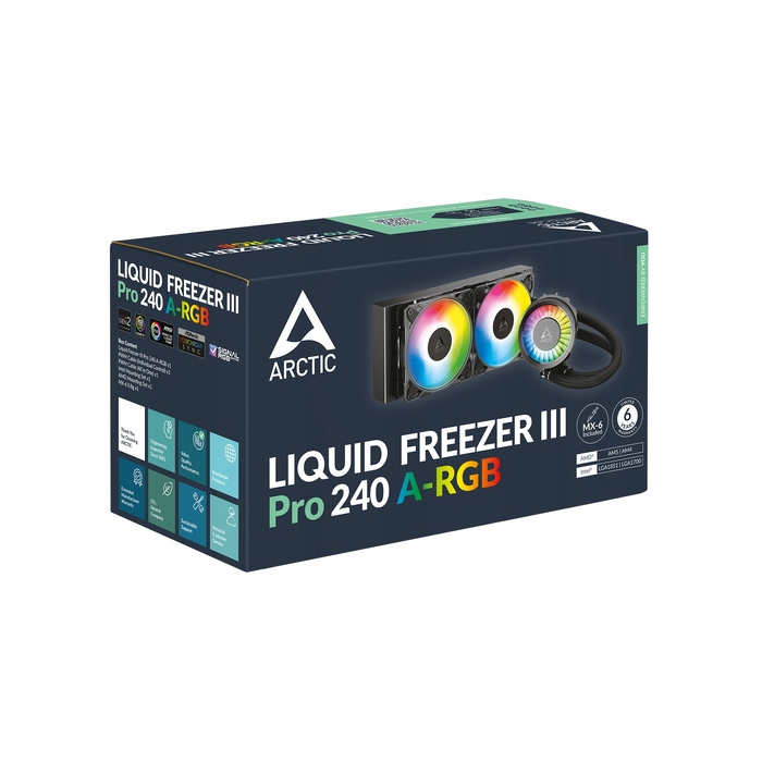 Рідинне охолодження Arctic Liquid Freezer III Pro 240 A-RGB, чорне