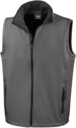 Унісекс жилет Softshell Result R232m для друку, темно-синій, розмір 4XL