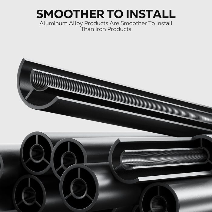 Поличка для душу Nieifi без свердління, кутова, з нержавіючої сталі, 4 яруси, чорна