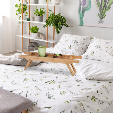 Бамбукова полиця для ванни Relaxdays з ніжками