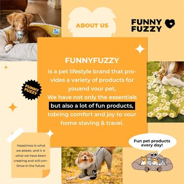 М'яка підстилка для собак та котів FUNNY FUZZY, двостороння, з дизайном листя, машинне прання, для ліжка, дивану, підлоги, захист меблів, колір гінкго-жовтий