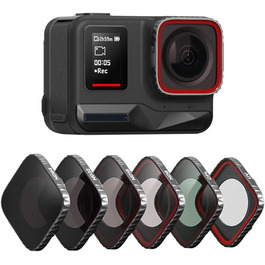 Фільтри для Insta360 Ace Pro: CPL, UV, ND (4, 8, 16, 32), ND4-PL, ND8-PL, ND16-PL, ND32-PL, комплект для екшн-камери, водонепроникний магнітний дизайн