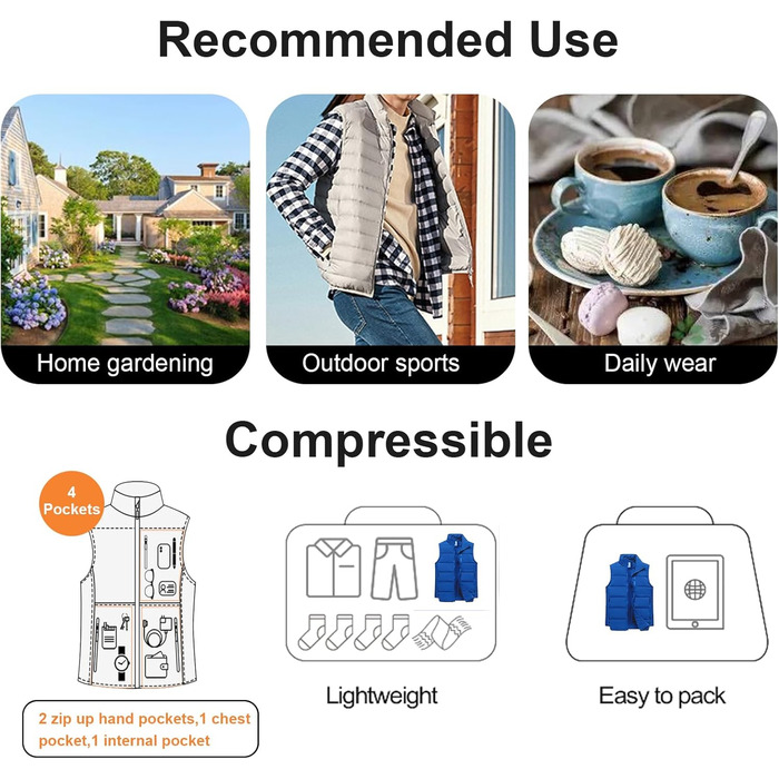 Жіноча пухова жилетка Chrisuno Casual з коміром-стійкою, стеганий верх, для активного відпочинку та катання на лижах (S, Синій)