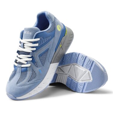 Жіночі кросівки FitVille для бігу та ходьби (широкі) - для плоскостопості, фітнесу, світло-блакитні, 40 EU