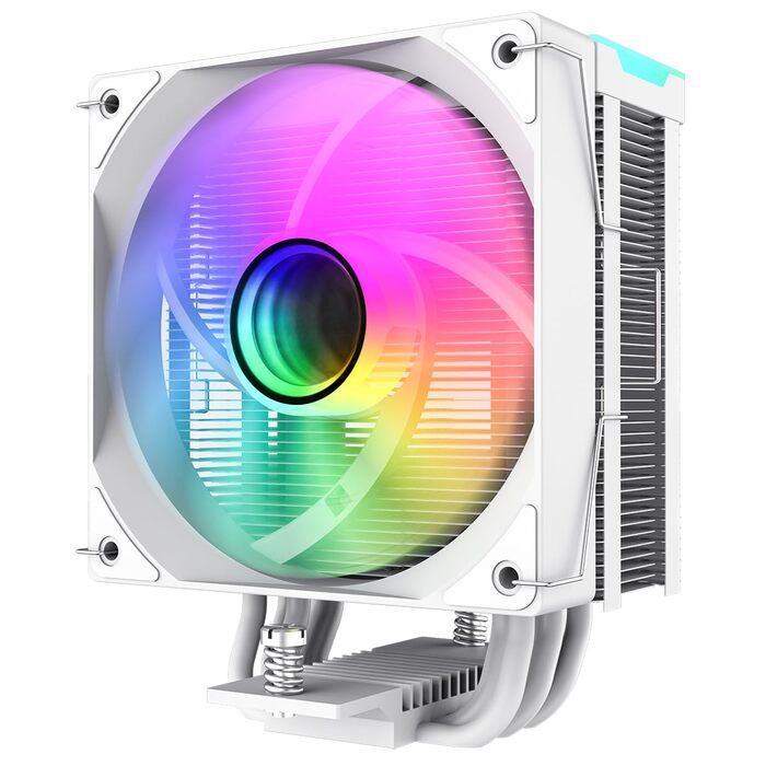 Кулер CPU GAMEMAX SIGMA 550 Infinity Weiß: 220W, 5 Heatpipes, ARGB PWM 120mm, LGA1851/1700/AM5/AM4