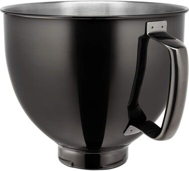 Миска з нержавіючої сталі KitchenAid 4,8 л, чорна, модель 5KSM5SSBRB