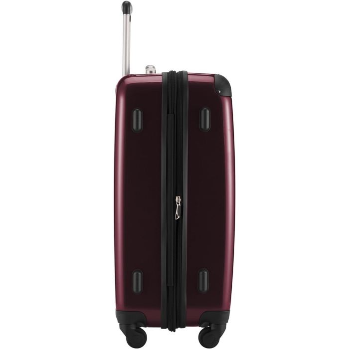 Чемодан ручної поклажі Alex від Hauptstadtkoffer, 38x23 см, 42 л, з 4 колесами, жорсткий, розширюваний, Бордовий (65)