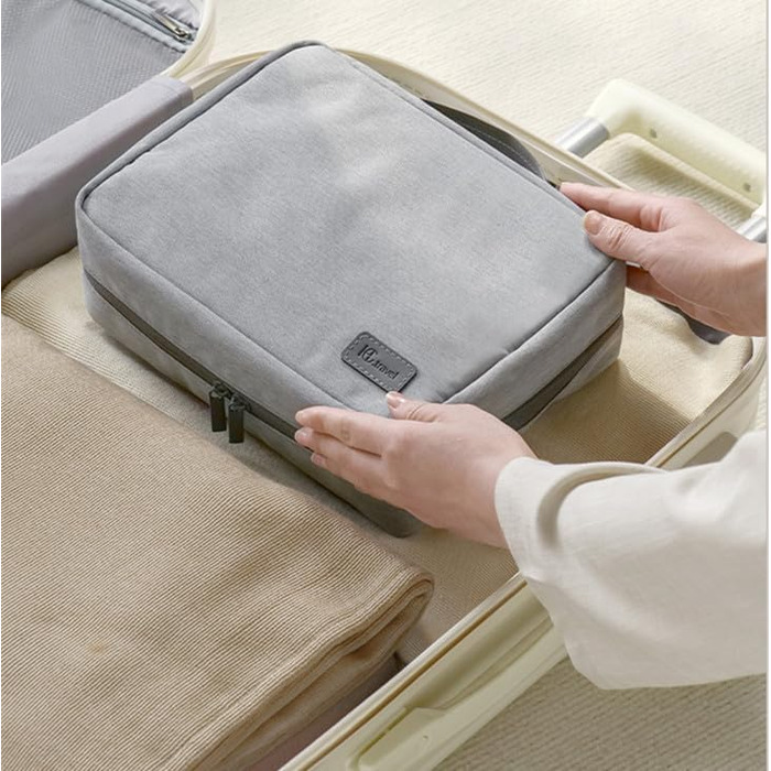 Кришталева сумка-органайзер для косметики та аксесуарів Beige (Greyx) - для жінок та дівчат