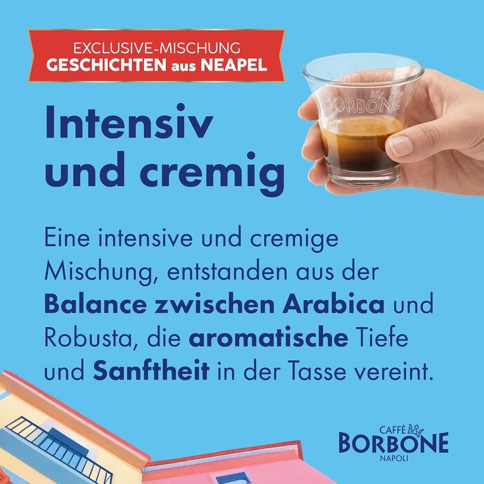 Кавові пади Caffè Borbone Rote Miscela (Червона суміш), сумісні з ESE системою 44 мм, біорозкладні, 150 шт